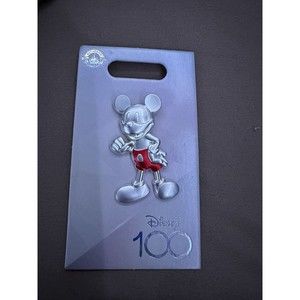 Disney Mickey Mouse 100th Celebration Silver Pin